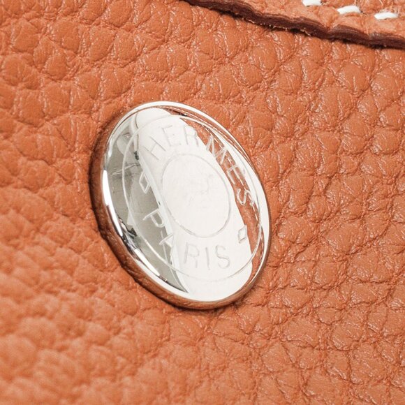 Hermes Gold Negonda Garden Party 36 Brown Leather Tote - Picture 8 of 14